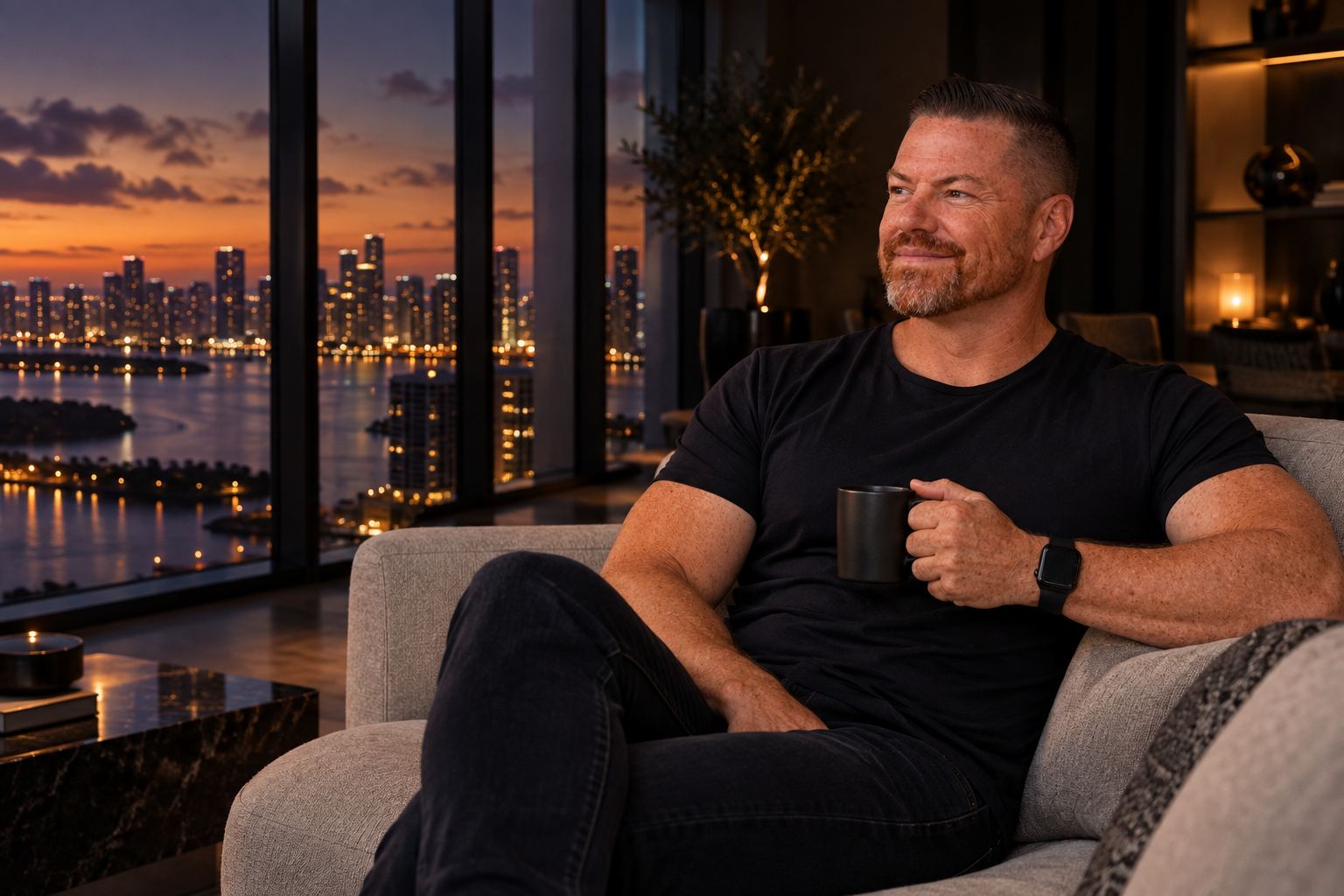 Brian Rand at home in Miami